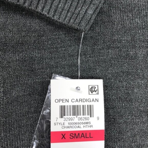 Karen Scott Open-Front Long-Sleeve Cardigan - Picture 3 of 5